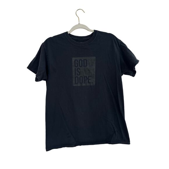 God is Dope Black Tee Shirt Size Medium - Picture 1 of 4